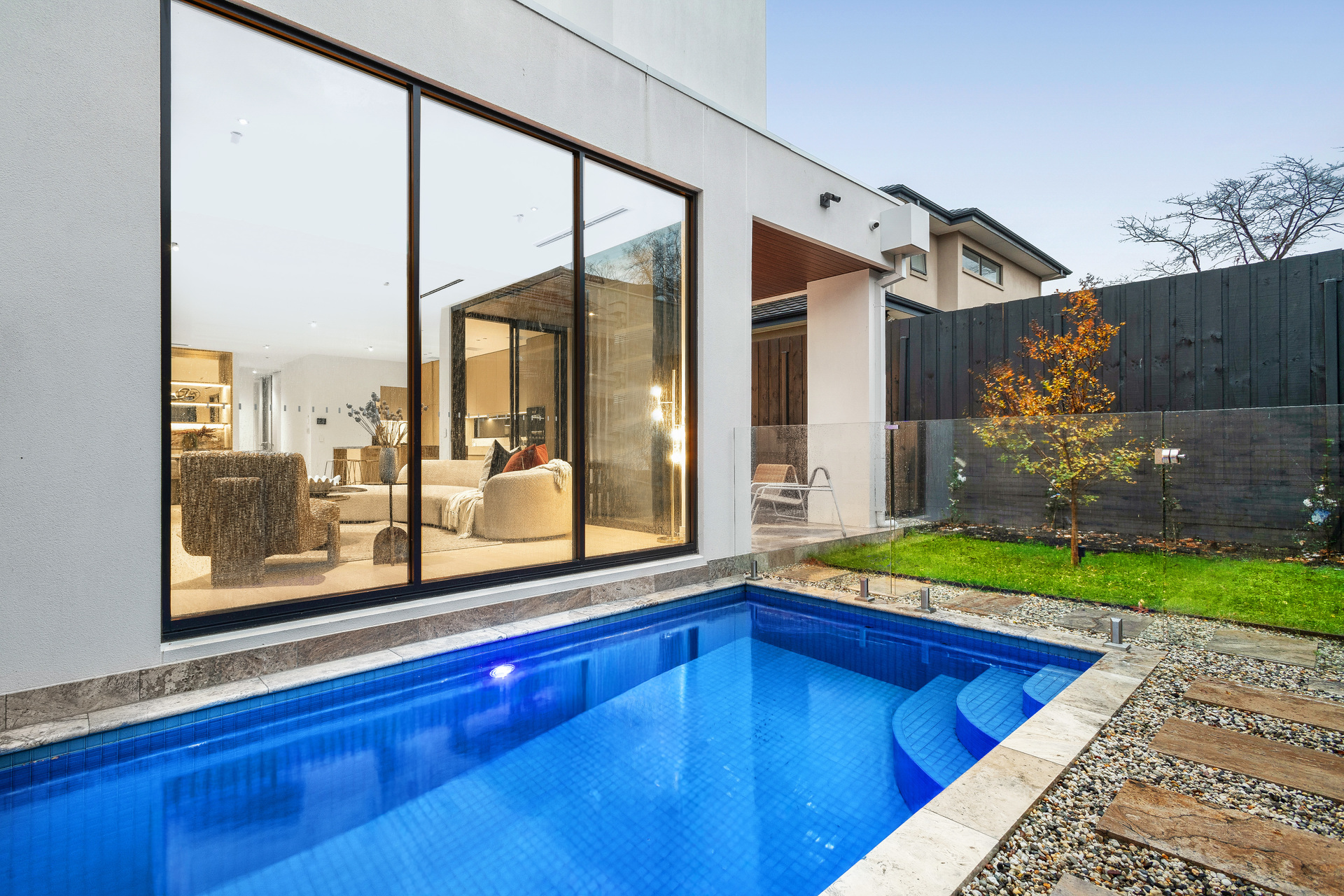 Rear elevation and garden